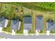 Aerial view of home showcasing well-maintained landscaping, driveway, and neighborhood layout at 423 Murphy Ave, Canton, GA 30114