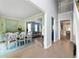 Open concept living with dining area flowing into a comfortable living room at 1450 Crescent Walk, Decatur, GA 30033