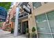 Attractive entrance to residential building, 