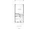 Floor plan of the first story showing the garage, bedroom 3, and foyer at 205 Midnight Oak Run # 5, Alpharetta, GA 30009
