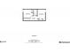 Floor plan showing two bedrooms, bathroom, closets, and hallway on the second floor with dimensions for each room at 3827 Shenfield Dr, Union City, GA 30291