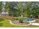 Beautiful backyard with lush lawn and a refreshing pool at 828 Jami Ct, Lawrenceville, GA 30046