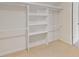 Walk in closet with white walls and shelving, and carpet at 828 Jami Ct, Lawrenceville, GA 30046