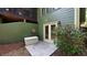 Walk-out basement entrance leading to a private backyard at 102 Cavit Ct, Canton, GA 30114