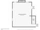 Basement floorplan showing finished basement with stairs to the first floor at 10660 Dunoon Dr, Alpharetta, GA 30022