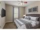 Bedroom suite boasting a comfortable bed and mounted TV at 441 Amy Blvd, Temple, GA 30179