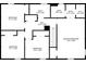 Layout of the home's second floor showing the bedrooms and baths at 9060 Par Dr, Douglasville, GA 30134
