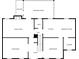 Layout of the home's first floor showing the living room, kitchen, and screened porch at 9060 Par Dr, Douglasville, GA 30134