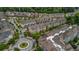 Beautiful aerial view of a suburban neighborhood showcasing well-maintained townhomes and lush greenery at 1120 Cordia Nw Ave, Atlanta, GA 30318