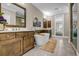Bathroom offers dual sinks, stand-alone tub, walk-in shower, and stylish fixtures at 1120 Cordia Nw Ave, Atlanta, GA 30318