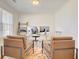 Bright home office with modern desk setup and comfortable chairs, with natural light from the window at 3173 Rockbridge Rd, Avondale Estates, GA 30002