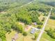 Beautiful aerial view of a home with a large lawn and a wooded area behind the house at 140 Maranatha Trl, Lawrenceville, GA 30045