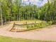 Expansive backyard featuring a newly landscaped area with stone and gravel for a garden or other feature at 140 Maranatha Trl, Lawrenceville, GA 30045