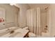 Clean, neutral bathroom with shower-tub combo and modern sink at 25 Kaktovic Ct, Grayson, GA 30017