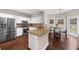 Bright kitchen with stainless steel appliances, granite countertops, white cabinets, and a breakfast nook at 2865 Ivey Oaks Ln, Roswell, GA 30076