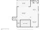 Second floor floorplan featuring a kitchen, living room, sunroom, and dining room at 600 Ponderosa Ct, Fayetteville, GA 30214