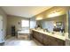 Spacious bathroom with tub, double sinks, and large mirror at 208 Eagles Flight, Villa Rica, GA 30180