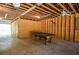 Spacious garage featuring a pool table, exposed beams, and ample room for parking or hobbies at 2997 Happy Hollow Se Dr, Conyers, GA 30094