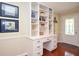 Inviting home office space with built in shelving and desk, perfect for a productive workspace at 2997 Happy Hollow Se Dr, Conyers, GA 30094