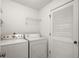 Well-lit laundry room with washer, dryer, and storage space at 403 Abingdon Way, Atlanta, GA 30328