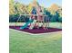 Backyard featuring a wooden play structure for children at 225 Colser Dr, Covington, GA 30016