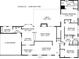 Detailed floor plan showcasing the home's layout, including the kitchen, bedrooms, and living spaces at 3792 Harts Mill Ne Ln, Brookhaven, GA 30319