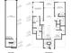 Detailed floor plan showing layout of living spaces, including bedrooms, kitchen, and garage at 7130 Summit Pl, Alpharetta, GA 30009