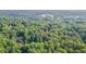 An aerial view showcasing a property nestled within a lush, densely wooded area, offering privacy and natural beauty at 2080 Old Dominion Rd, Atlanta, GA 30350