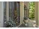 Elegant front entrance with double doors, decorative glass, and side columns at 2080 Old Dominion Rd, Atlanta, GA 30350