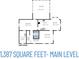 Main level floor plan featuring a living room, kitchen, dining room, and sun room at 253 Pine Valley Dr, Powder Springs, GA 30127
