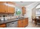 Kitchen view with granite countertops, tile backsplash, stainless steel appliances, and a breakfast nook at 3573 Bramwell Nw Xing, Kennesaw, GA 30144