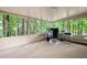 Bright sun room surrounded by large windows offering views of the trees and backyard at 3573 Bramwell Nw Xing, Kennesaw, GA 30144