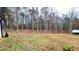 Side view of the grassy backyard featuring treeline and storage building at 7460 Highway 101 N, Rockmart, GA 30153