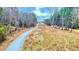 Long paved driveway leading to the home, surrounded by trees and open space, offering privacy at 7460 Highway 101 N, Rockmart, GA 30153