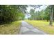 Long driveway leading to the house on an expansive wooded property at 7460 Highway 101 N, Rockmart, GA 30153