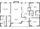 Floorplan showing bedrooms, living room, kitchen, and dining area layouts at 7460 Highway 101 N, Rockmart, GA 30153