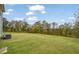 Expansive back yard with lush green grass and mature trees providing privacy at 3530 Ridge Hill Pkwy, Douglasville, GA 30135