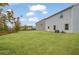 Vast, well-maintained lawn in backyard with mature trees and rear house view at 3530 Ridge Hill Pkwy, Douglasville, GA 30135