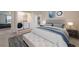 Comfortable main bedroom with a walk-in closet and nearby laundry for easy use at 3530 Ridge Hill Pkwy, Douglasville, GA 30135