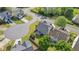 An aerial view of the property showing its location within a sidewalk community at 3525 Elder Field Ln, Cumming, GA 30040