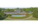 Aerial view of community pool and clubhouse at 3525 Elder Field Ln, Cumming, GA 30040