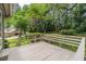 Spacious back deck offering serene views of the lush green backyard at 4171 Whispering Forest Sw Ct, Lilburn, GA 30047