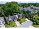 Aerial view of the property showcasing its location, landscaping, and neighborhood at 4584 Brook Farms Dr, Duluth, GA 30096