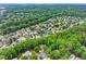 Lush, green aerial view of a residential neighborhood featuring ponds, mature trees and well-maintained homes at 5945 W Andechs Smt, Johns Creek, GA 30097