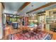 Open floor plan combines the dining room, kitchen, and office space at 5945 W Andechs Smt, Johns Creek, GA 30097