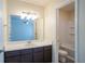 Bathroom featuring single sink vanity, toilet and shower/tub combination at 6366 Jasper Ct, Tucker, GA 30084
