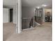 Upstairs hallway leads to the laundry room and other bedrooms at 2994 Meadow Church Rd, Suwanee, GA 30024
