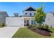 Charming two-story home boasts a well-manicured lawn, lovely front porch and attached garage at 803 Levi Farm Ln, Canton, GA 30115