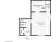 Layout for the top floor, including the primary bedroom, bathroom, and entry at 1034 Sandy Ridge Rd, Mcdonough, GA 30252