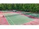 This community features multiple tennis courts, surrounded by lush greenery and benches for spectators at 2641 Loch Way, Snellville, GA 30039